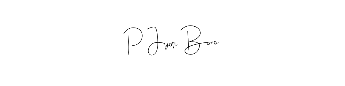 This is the best signature style for the P Jyoti Bora name. Also you like these signature font (Andilay-7BmLP). Mix name signature. P Jyoti Bora signature style 4 images and pictures png