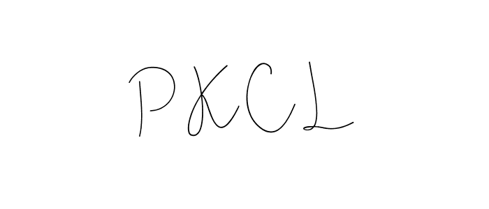 P K C L stylish signature style. Best Handwritten Sign (Andilay-7BmLP) for my name. Handwritten Signature Collection Ideas for my name P K C L. P K C L signature style 4 images and pictures png