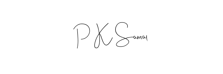 You should practise on your own different ways (Andilay-7BmLP) to write your name (P K Samal) in signature. don't let someone else do it for you. P K Samal signature style 4 images and pictures png