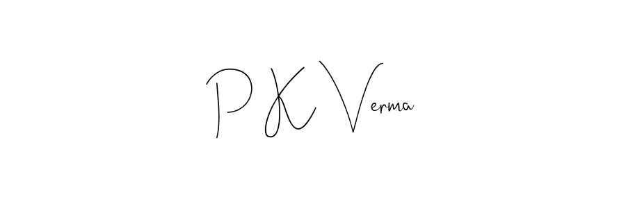 Make a beautiful signature design for name P K Verma. Use this online signature maker to create a handwritten signature for free. P K Verma signature style 4 images and pictures png