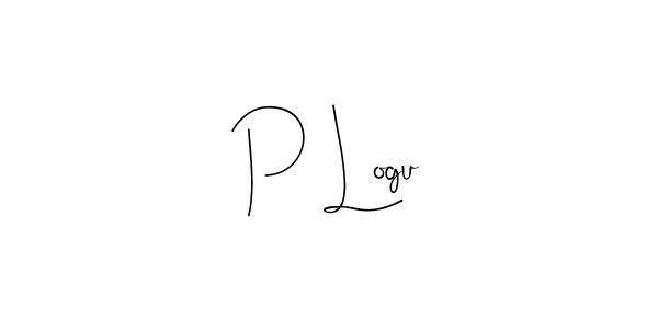 The best way (Andilay-7BmLP) to make a short signature is to pick only two or three words in your name. The name P Logu include a total of six letters. For converting this name. P Logu signature style 4 images and pictures png