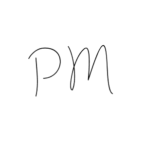 How to make P M signature? Andilay-7BmLP is a professional autograph style. Create handwritten signature for P M name. P M signature style 4 images and pictures png