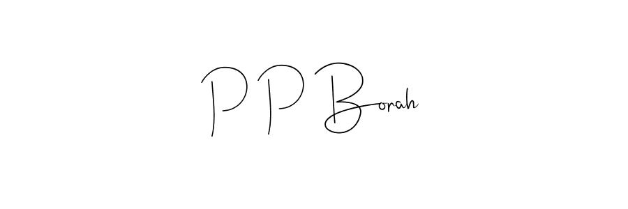 Also we have P P Borah name is the best signature style. Create professional handwritten signature collection using Andilay-7BmLP autograph style. P P Borah signature style 4 images and pictures png