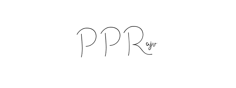 You should practise on your own different ways (Andilay-7BmLP) to write your name (P P Raju) in signature. don't let someone else do it for you. P P Raju signature style 4 images and pictures png