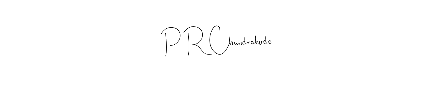 How to make P R Chandrakude signature? Andilay-7BmLP is a professional autograph style. Create handwritten signature for P R Chandrakude name. P R Chandrakude signature style 4 images and pictures png