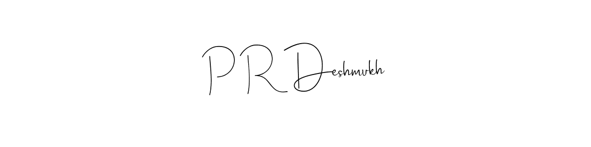 Make a beautiful signature design for name P R Deshmukh. Use this online signature maker to create a handwritten signature for free. P R Deshmukh signature style 4 images and pictures png