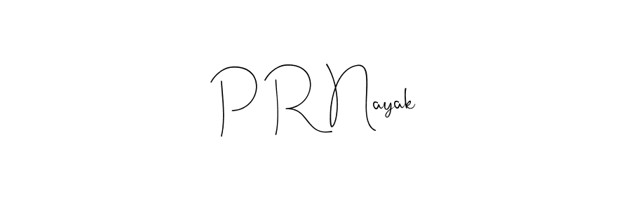 Use a signature maker to create a handwritten signature online. With this signature software, you can design (Andilay-7BmLP) your own signature for name P R Nayak. P R Nayak signature style 4 images and pictures png