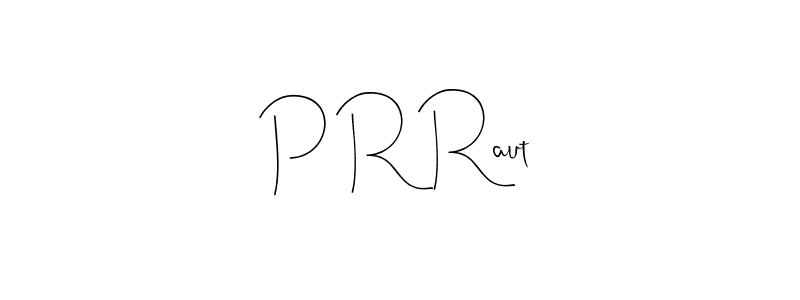 The best way (Andilay-7BmLP) to make a short signature is to pick only two or three words in your name. The name P R Raut include a total of six letters. For converting this name. P R Raut signature style 4 images and pictures png