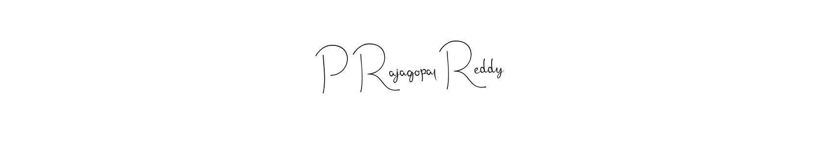 Create a beautiful signature design for name P Rajagopal Reddy. With this signature (Andilay-7BmLP) fonts, you can make a handwritten signature for free. P Rajagopal Reddy signature style 4 images and pictures png