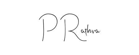 A dynamic signature style for P Rathva using Andilay-7BmLP script. Designed to look authentic, handwritten, and professional. P Rathva signature style 4 images and pictures png