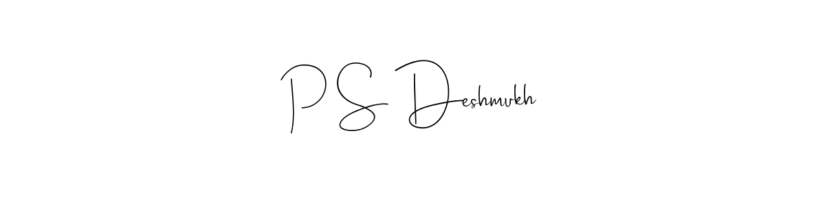 How to Draw P S Deshmukh signature style? Andilay-7BmLP is a latest design signature styles for name P S Deshmukh. P S Deshmukh signature style 4 images and pictures png