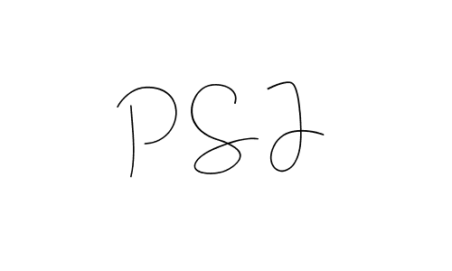 How to make P S J name signature. Use Andilay-7BmLP style for creating short signs online. This is the latest handwritten sign. P S J signature style 4 images and pictures png