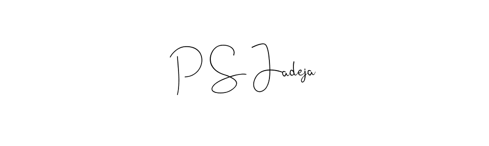 How to make P S Jadeja signature? Andilay-7BmLP is a professional autograph style. Create handwritten signature for P S Jadeja name. P S Jadeja signature style 4 images and pictures png