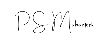 Upgrade your professional image with P S Mahantesh signature created with Andilay-7BmLP font. Fast, free, and watermark-free download. P S Mahantesh signature style 4 images and pictures png