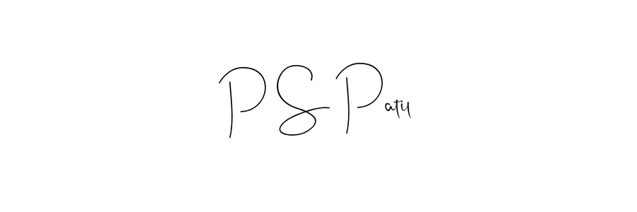 Also we have P S Patil name is the best signature style. Create professional handwritten signature collection using Andilay-7BmLP autograph style. P S Patil signature style 4 images and pictures png