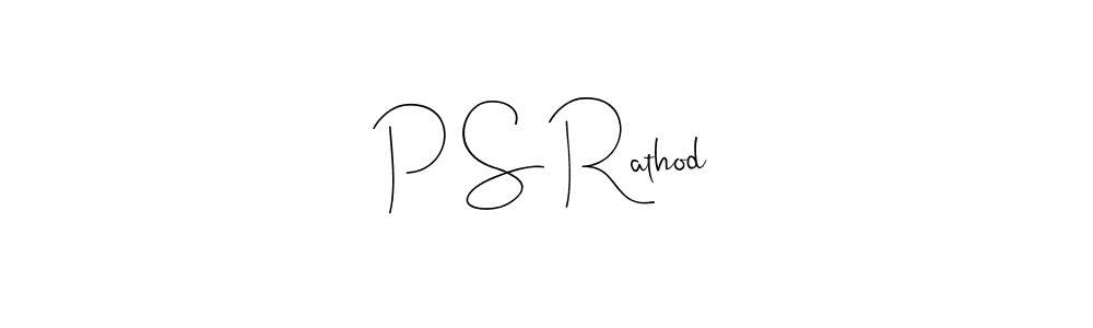 How to make P S Rathod name signature. Use Andilay-7BmLP style for creating short signs online. This is the latest handwritten sign. P S Rathod signature style 4 images and pictures png