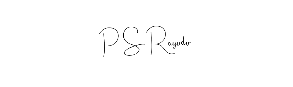 You can use this online signature creator to create a handwritten signature for the name P S Rayudu. This is the best online autograph maker. P S Rayudu signature style 4 images and pictures png