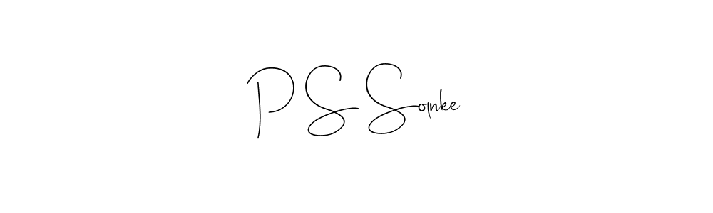 Andilay-7BmLP is a professional signature style that is perfect for those who want to add a touch of class to their signature. It is also a great choice for those who want to make their signature more unique. Get P S Solnke name to fancy signature for free. P S Solnke signature style 4 images and pictures png