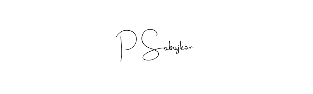 How to Draw P Sabajkar signature style? Andilay-7BmLP is a latest design signature styles for name P Sabajkar. P Sabajkar signature style 4 images and pictures png