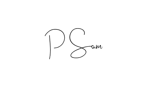 How to make P Sam name signature. Use Andilay-7BmLP style for creating short signs online. This is the latest handwritten sign. P Sam signature style 4 images and pictures png