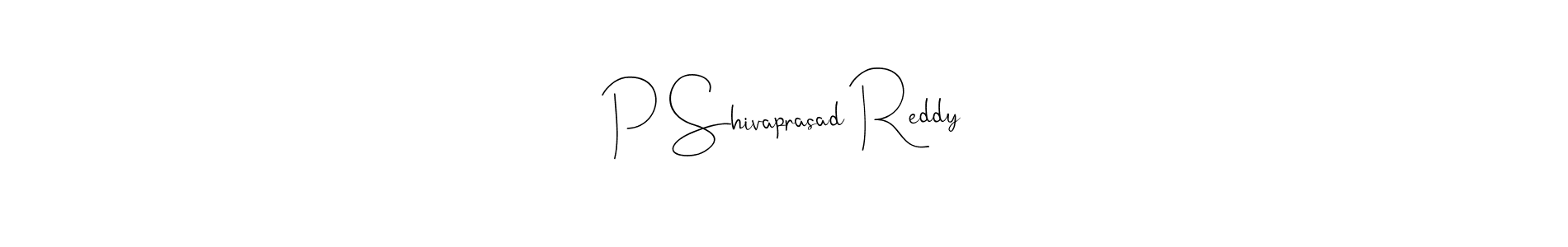 Use a signature maker to create a handwritten signature online. With this signature software, you can design (Andilay-7BmLP) your own signature for name P Shivaprasad Reddy. P Shivaprasad Reddy signature style 4 images and pictures png