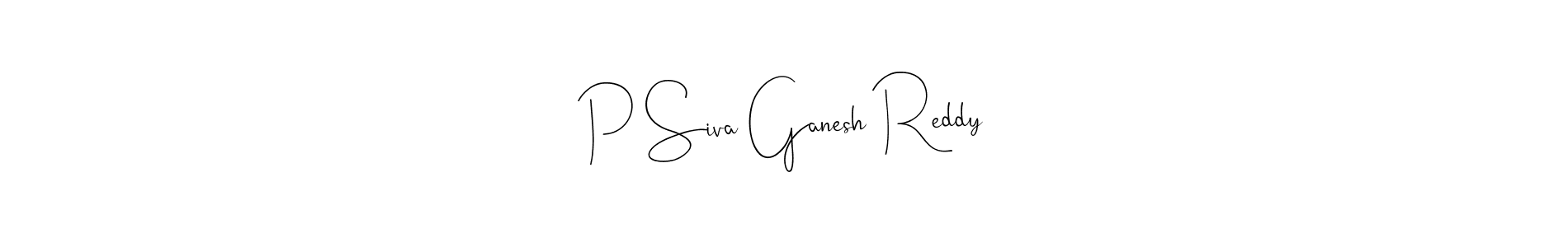 Make a beautiful signature design for name P Siva Ganesh Reddy. Use this online signature maker to create a handwritten signature for free. P Siva Ganesh Reddy signature style 4 images and pictures png