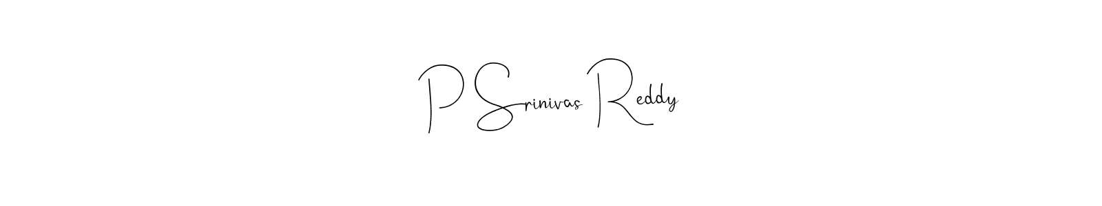 The best way (Andilay-7BmLP) to make a short signature is to pick only two or three words in your name. The name P Srinivas Reddy include a total of six letters. For converting this name. P Srinivas Reddy signature style 4 images and pictures png