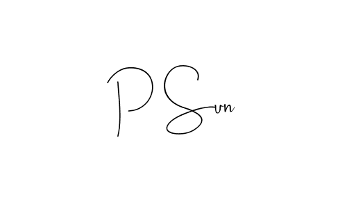 Best and Professional Signature Style for P Sun. Andilay-7BmLP Best Signature Style Collection. P Sun signature style 4 images and pictures png