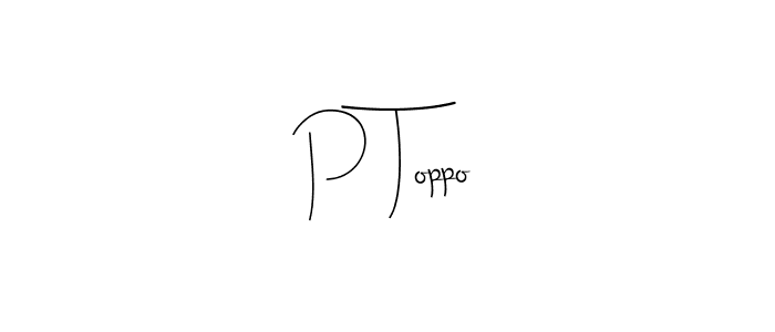 Best and Professional Signature Style for P Toppo. Andilay-7BmLP Best Signature Style Collection. P Toppo signature style 4 images and pictures png