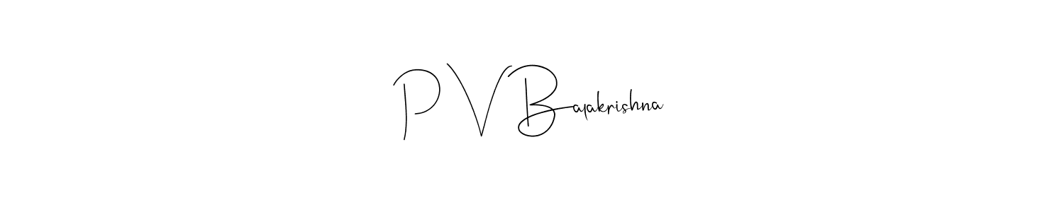 Here are the top 10 professional signature styles for the name P V Balakrishna. These are the best autograph styles you can use for your name. P V Balakrishna signature style 4 images and pictures png