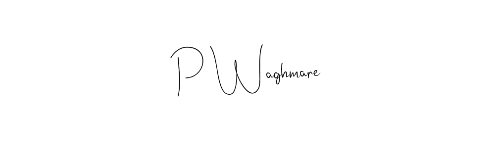 Use a signature maker to create a handwritten signature online. With this signature software, you can design (Andilay-7BmLP) your own signature for name P Waghmare. P Waghmare signature style 4 images and pictures png