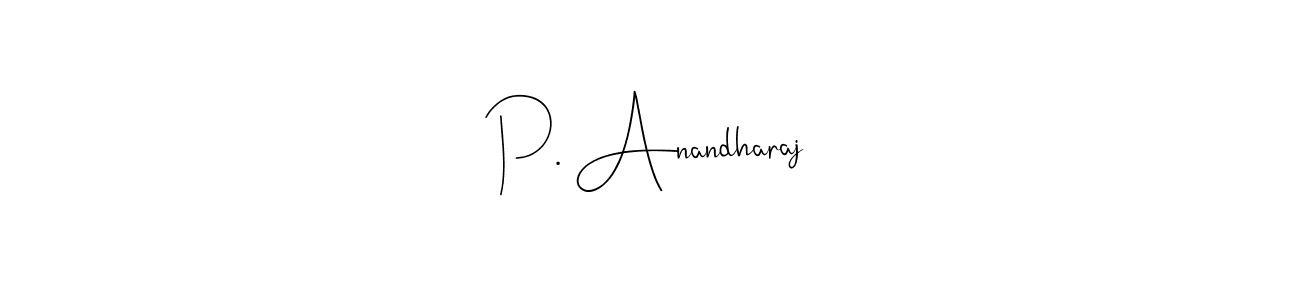 How to Draw P. Anandharaj signature style? Andilay-7BmLP is a latest design signature styles for name P. Anandharaj. P. Anandharaj signature style 4 images and pictures png