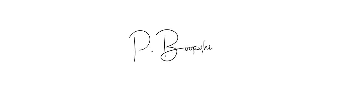 You can use this online signature creator to create a handwritten signature for the name P. Boopathi. This is the best online autograph maker. P. Boopathi signature style 4 images and pictures png