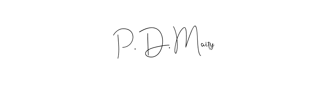 It looks lik you need a new signature style for name P. D. Maity. Design unique handwritten (Andilay-7BmLP) signature with our free signature maker in just a few clicks. P. D. Maity signature style 4 images and pictures png