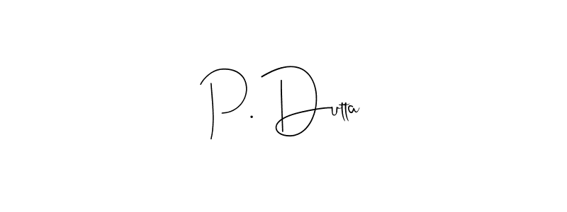 Also You can easily find your signature by using the search form. We will create P. Dutta name handwritten signature images for you free of cost using Andilay-7BmLP sign style. P. Dutta signature style 4 images and pictures png