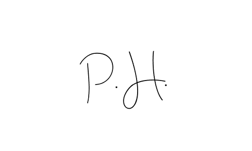 if you are searching for the best signature style for your name P. H.. so please give up your signature search. here we have designed multiple signature styles  using Andilay-7BmLP. P. H. signature style 4 images and pictures png