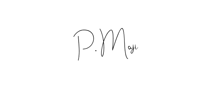 The best way (Andilay-7BmLP) to make a short signature is to pick only two or three words in your name. The name P. Maji include a total of six letters. For converting this name. P. Maji signature style 4 images and pictures png