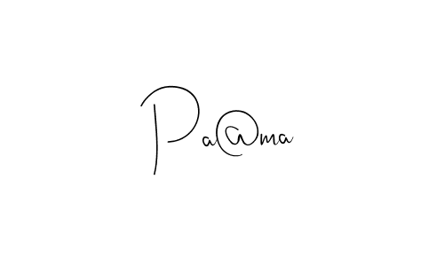 Make a beautiful signature design for name Pa@ma. With this signature (Andilay-7BmLP) style, you can create a handwritten signature for free. Pa@ma signature style 4 images and pictures png