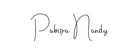 Discover how Pabitra Nandy looks in an executive cursive font (Andilay-7BmLP). Perfect for legal documents, invoices, and certificates. Pabitra Nandy signature style 4 images and pictures png
