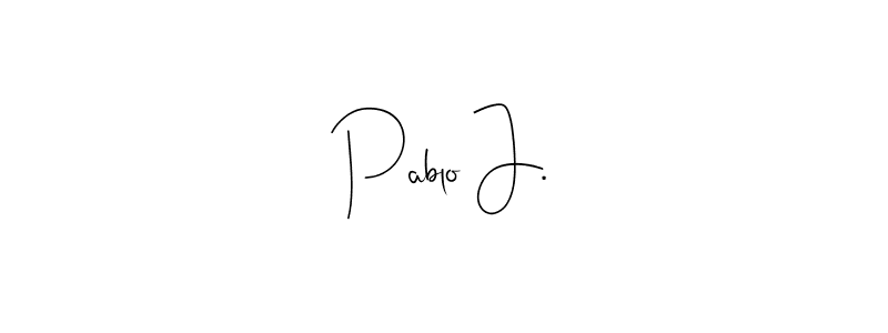 Make a beautiful signature design for name Pablo J.. Use this online signature maker to create a handwritten signature for free. Pablo J. signature style 4 images and pictures png