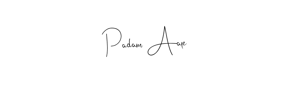 Andilay-7BmLP is a professional signature style that is perfect for those who want to add a touch of class to their signature. It is also a great choice for those who want to make their signature more unique. Get Padam Aale name to fancy signature for free. Padam Aale signature style 4 images and pictures png