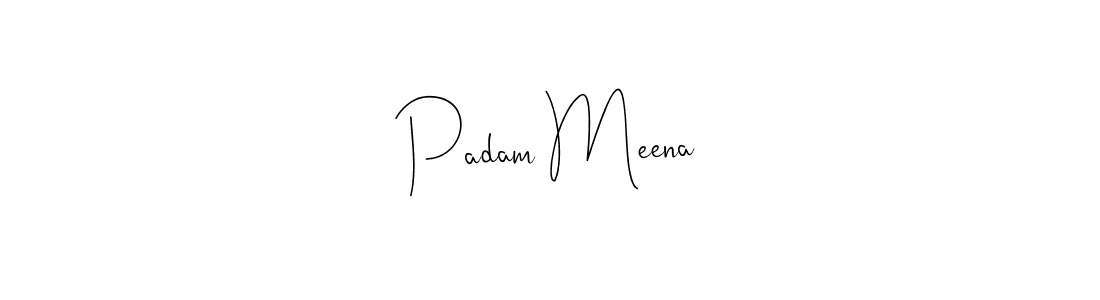 You should practise on your own different ways (Andilay-7BmLP) to write your name (Padam Meena) in signature. don't let someone else do it for you. Padam Meena signature style 4 images and pictures png