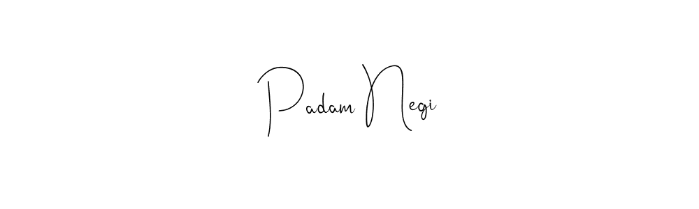 Design your own signature with our free online signature maker. With this signature software, you can create a handwritten (Andilay-7BmLP) signature for name Padam Negi. Padam Negi signature style 4 images and pictures png