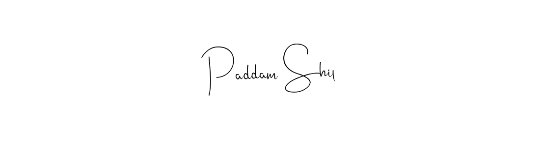 Also You can easily find your signature by using the search form. We will create Paddam Shil name handwritten signature images for you free of cost using Andilay-7BmLP sign style. Paddam Shil signature style 4 images and pictures png