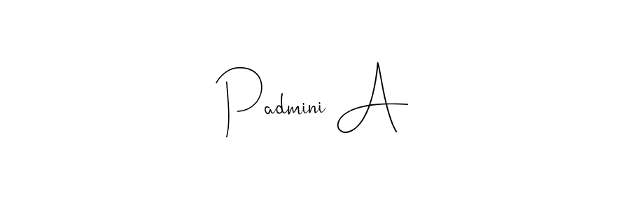 Also we have Padmini A name is the best signature style. Create professional handwritten signature collection using Andilay-7BmLP autograph style. Padmini A signature style 4 images and pictures png