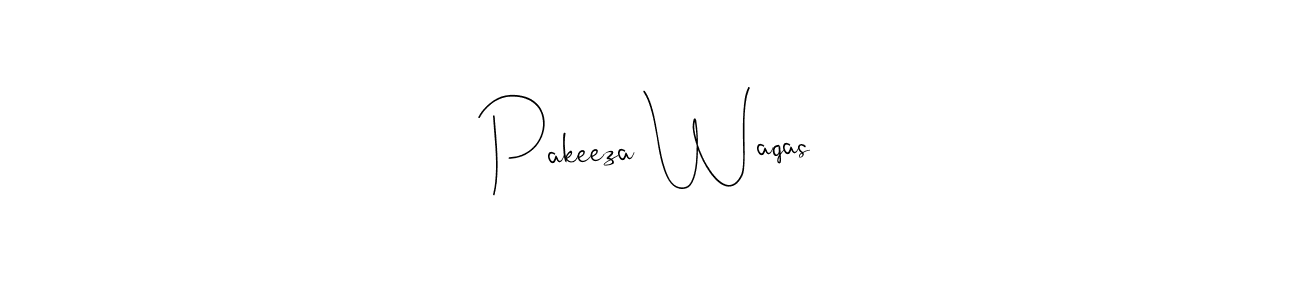 Make a beautiful signature design for name Pakeeza Waqas. With this signature (Andilay-7BmLP) style, you can create a handwritten signature for free. Pakeeza Waqas signature style 4 images and pictures png