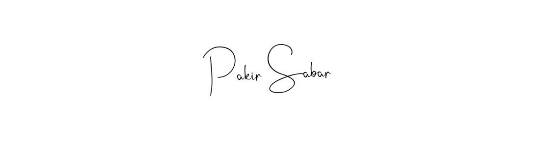 Make a beautiful signature design for name Pakir Sabar. Use this online signature maker to create a handwritten signature for free. Pakir Sabar signature style 4 images and pictures png