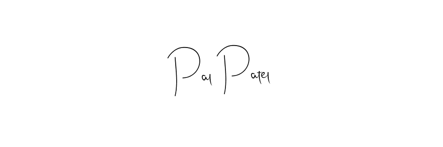 if you are searching for the best signature style for your name Pal Patel. so please give up your signature search. here we have designed multiple signature styles  using Andilay-7BmLP. Pal Patel signature style 4 images and pictures png