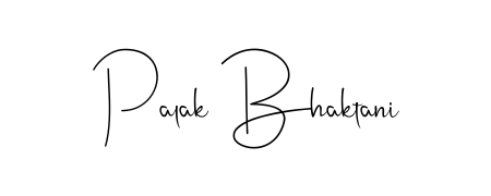 Discover how Palak Bhaktani looks in an executive cursive font (Andilay-7BmLP). Perfect for legal documents, invoices, and certificates. Palak Bhaktani signature style 4 images and pictures png