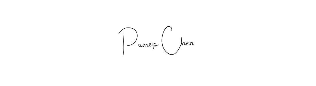 The best way (Andilay-7BmLP) to make a short signature is to pick only two or three words in your name. The name Pamela Chen include a total of six letters. For converting this name. Pamela Chen signature style 4 images and pictures png